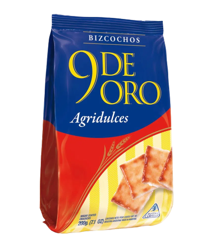 9 DE ORO bizcochitos agridulce x200g
