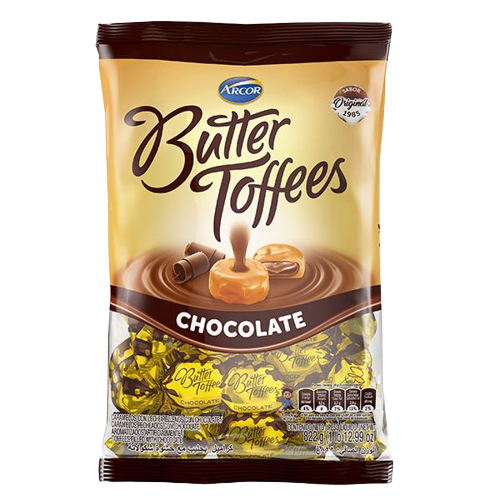 ARCOR caramelos butter toffee chocolate x822g