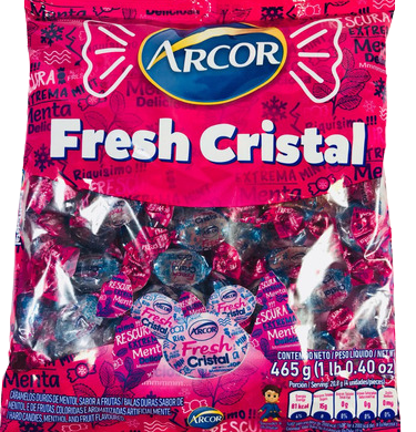 ARCOR caramelos menta fresh cristal x405g