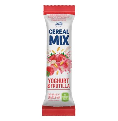 ARCOR cereal mix yogur frutilla x28g