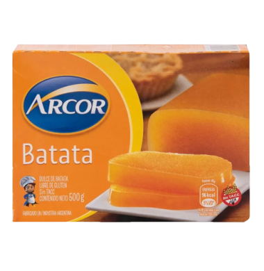 ARCOR dulce batata sin tacc x500g