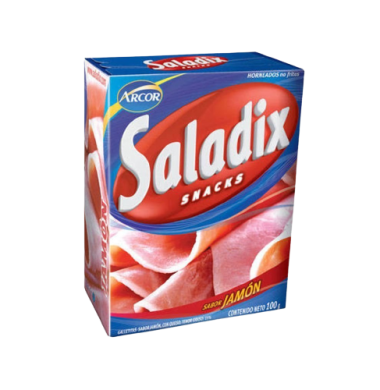 ARCOR galletita saladix jamon x100g