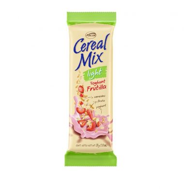ARCOR barra cereal mix yogur frutilla light x28g