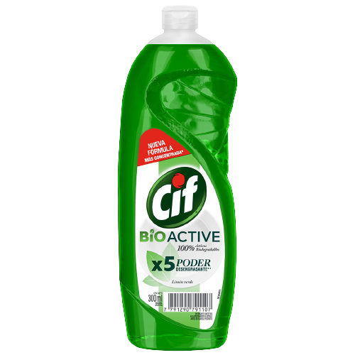 CIF detergente active gel limon verde x300cc