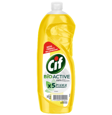 CIF detergente active gel limon x300cc.