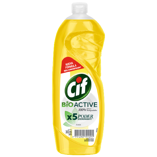 CIF detergente active gel limon x300cc.