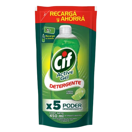 CIF detergente enjuague facil limon verde x450cc doypack