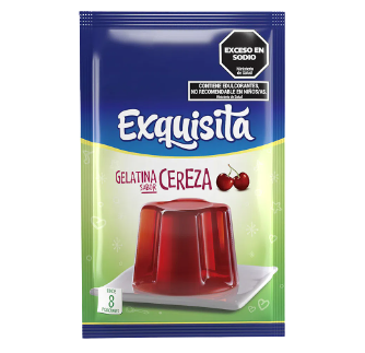 EXQUISITA gelatina cereza light x25g