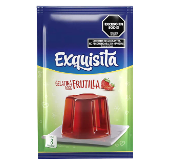 EXQUISITA gelatina frutilla light x25g