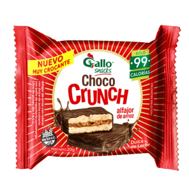 GALLO alfajor choco crunch x20g