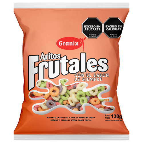 GRANIX copos cereal aritos frutales x130g