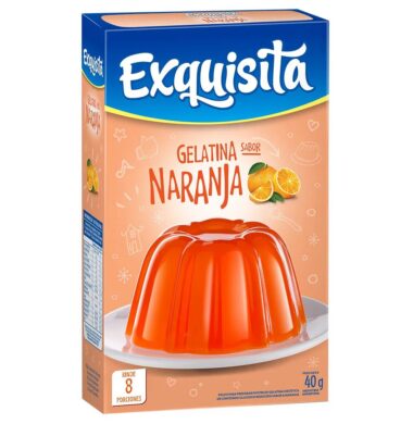 EXQUISITA gelatina naranja x40g