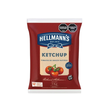HELLMANNS ketchup bolsa x3Kg