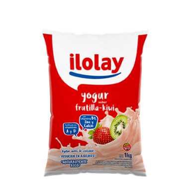 ILOLAY yogur frutilla kiwi x1Lt