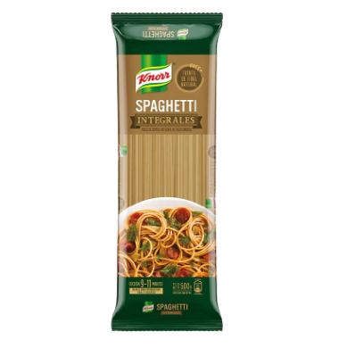 KNORR fideos integral spaghetti x500g