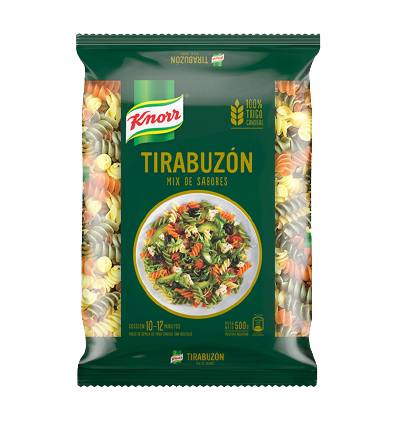 KNORR fideos tricolor tirabuzon x500g
