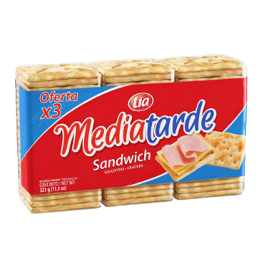 MEDIATARDE galletita sandwich x321g