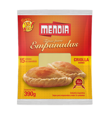 MENDIA tapas empanada horno criolla x15Un.