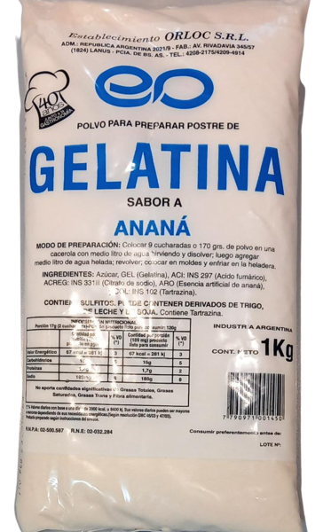 ORLOC gelatina anana x1kg