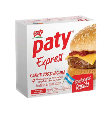 PATY hamburguesa express 4Un. x276g