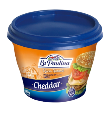 PAULINA queso crema cheddar x190g
