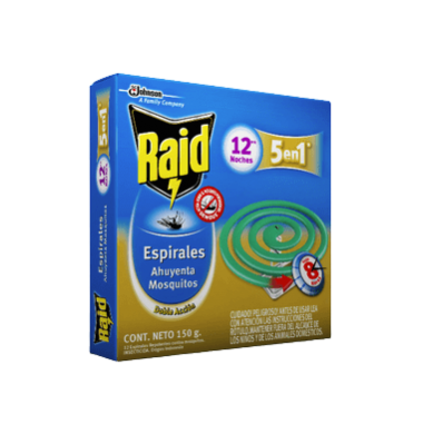 RAID espiral verde clasico 5en1 x12u
