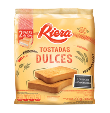 RIERA tostadas dulces x200g
