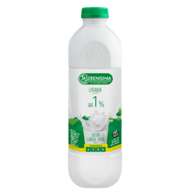 SERENISIMA leche larga vida descremada botella x1Lt