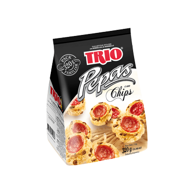 TRIO galletita pepas c/chips x500Gra