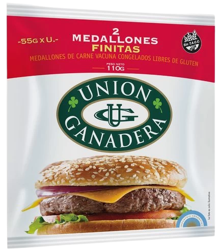 UNION GANADERA hamburguesa finita 2u. x55g