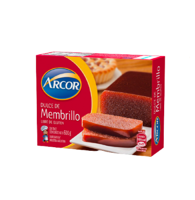 ARCOR dulce membrillo sin tacc x500g