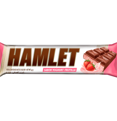 HAMLET chocolate yogur frutilla x45g