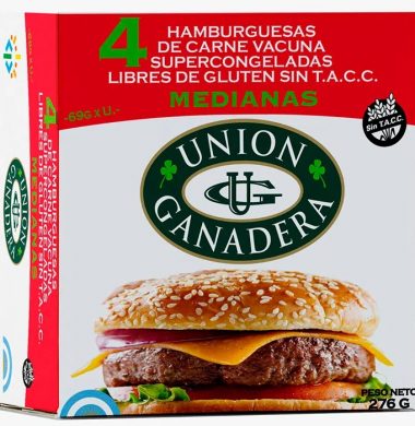 UNION GANADERA hamburguesa x4Uni
