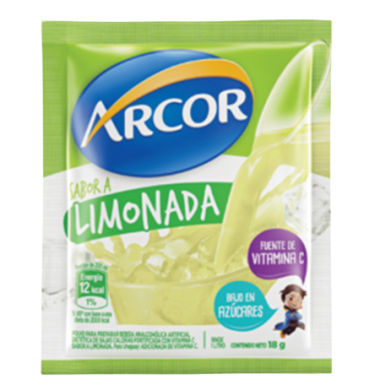 ARCOR jugo limonada x18 sobres