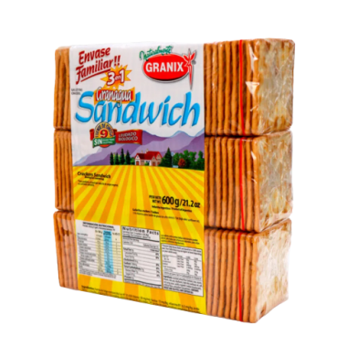 GRANIX galletita granagua sandwich x600g