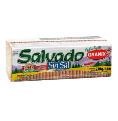 GRANIX galletita salvado sin sal x230g