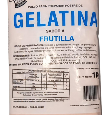 ORLOC gelatina frutilla x1kg