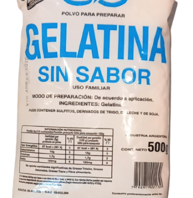 ORLOC gelatina sin sabor x500g