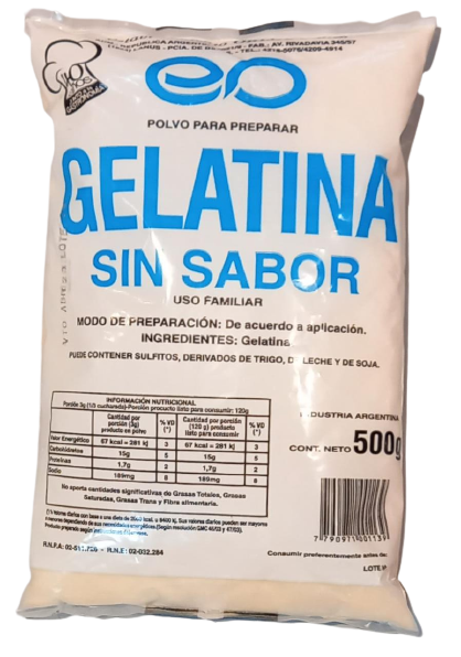 ORLOC gelatina sin sabor x500g