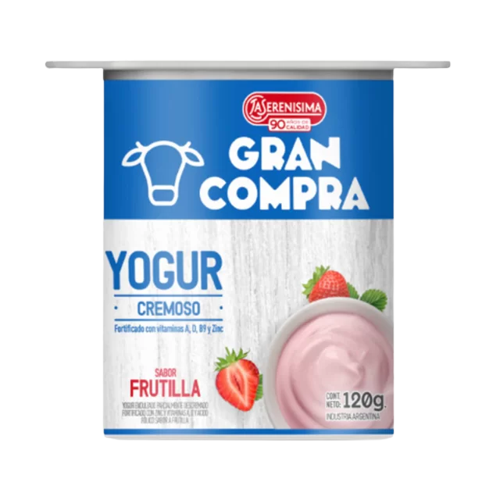 GRAN COMPRA yogur cremix frutilla x120g
