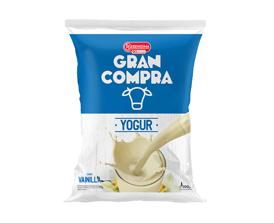 GRAN COMPRA yogur vainilla sachet x900cc
