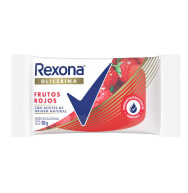 REXONA jabon tocador glicerina frutso rojos x90g