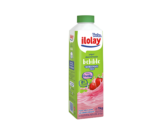 ILOLAY yogur descremado frutilla brick x1Lt