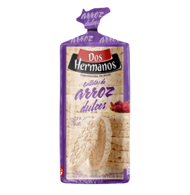 DOS HERMANOS galletita arroz S dce. x100Gra