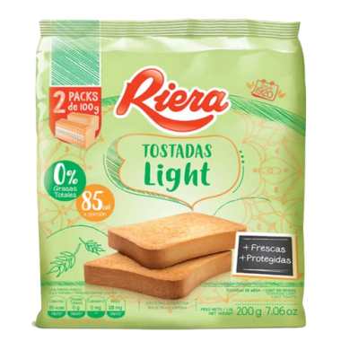 RIERA tostadas light x200g