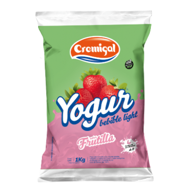 CREMIGAL yogur descremado frutilla x1Lt sachet