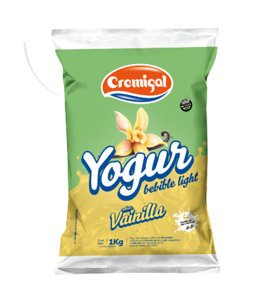CREMIGAL yogur descremado vainilla x1Lt sachet