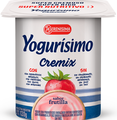 YOGURISIMO yogur cremix frutilla x120g