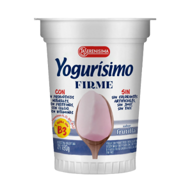 YOGURISIMO yogur firme frutilla x190g
