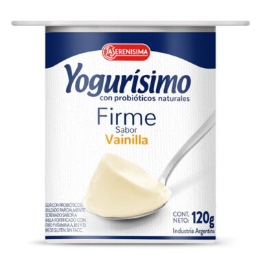YOGURISIMO yogur firme vainilla x120g